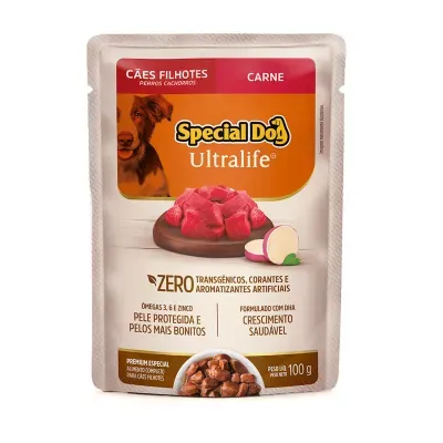 Ração Úmida Special Dog Ultralife Cães Filhotes Carne